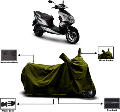 Amexride Two Wheeler Cover for Okinawa(i-Praise, Green)