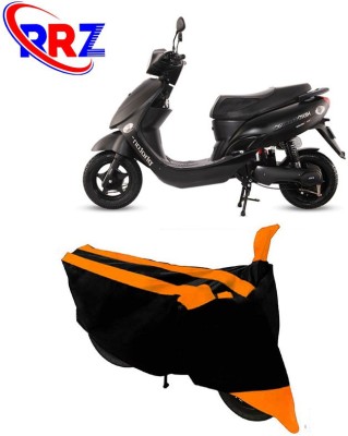 RRZ Waterproof Two Wheeler Cover for Hero(Electric Photon, Black, Orange)