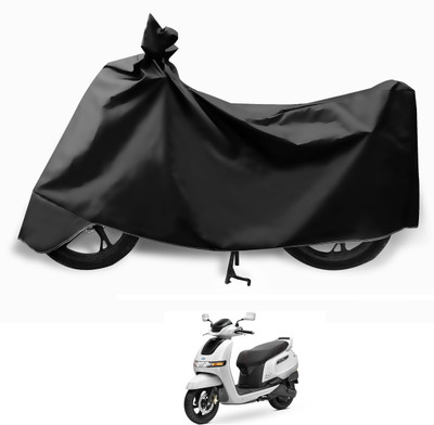 Auto Hub Two Wheeler Cover for TVS(iQube Electric, Black)