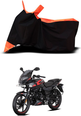 VESMEI Two Wheeler Cover for Bajaj(Pulsar 220F, Orange)