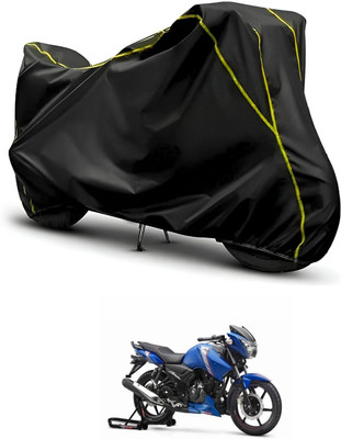 CODOKI Waterproof Two Wheeler Cover for TVS(Apache RTR 180, Black, Black)