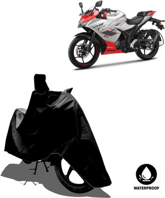 Amexride Waterproof Two Wheeler Cover for Suzuki(Gixxer Special Edition BS6, Black)