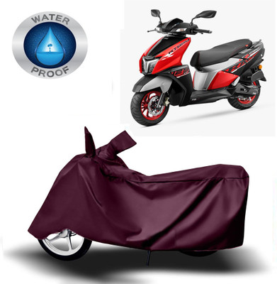 Autoinnovation Two Wheeler Cover for TVS(NTORQ, Maroon)