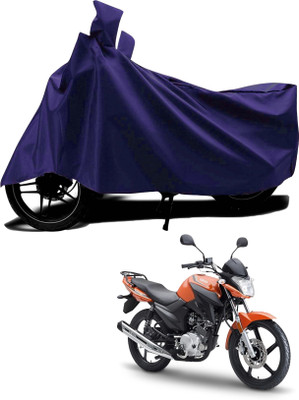 DeepShakshi AUTOMOTIVE Two Wheeler Cover for Yamaha(YBR 125, Blue)
