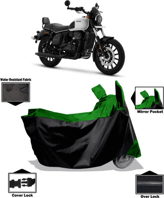 Amexride Two Wheeler Cover for Yezdi(Roadster, Green)
