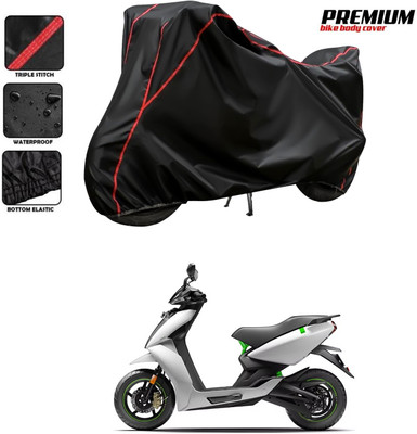 GOSHIV-car and bike accessories Waterproof Two Wheeler Cover for Ather(Black, Red)