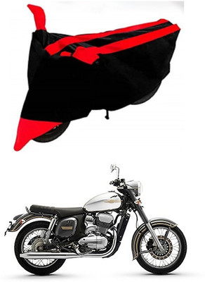 AutoGalaxy Waterproof Two Wheeler Cover for JAWA(Standardv, Red, Black)