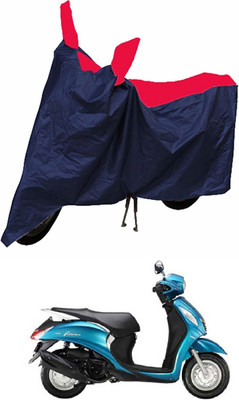 Mdstar Waterproof Two Wheeler Cover for Yamaha(Fusion, Red, Blue)