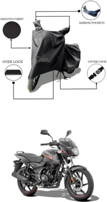 RAQTRO Two Wheeler Cover for Bajaj(Pulsar 125, Black)