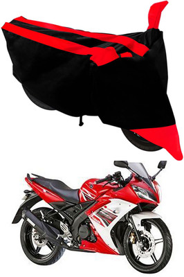 Mdstar Waterproof Two Wheeler Cover for Yamaha(R15S, Red, Black)