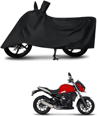 KEDIT Two Wheeler Cover for Mahindra(Mojo, Black)