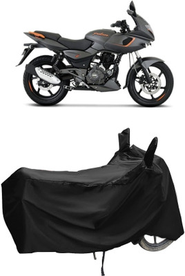 Autoprime Two Wheeler Cover for Bajaj(Pulsar 180F, Black)