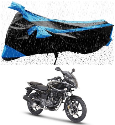 Ascension Two Wheeler Cover for Bajaj(Pulsar 220, Black, Blue)