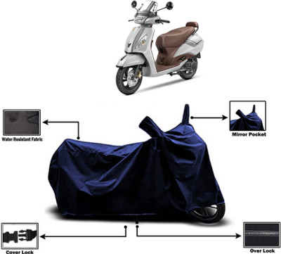 AASHTIK MART Two Wheeler Cover for TVS(Jupiter classic, Blue)
