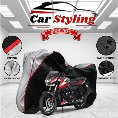 Car Styling Waterproof Two Wheeler Cover for Bajaj(Pulsar 220F, Multicolor)