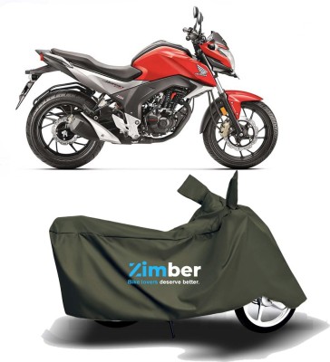 ZIMBER Two Wheeler Cover for Honda(CB Hornet 160R, Green)