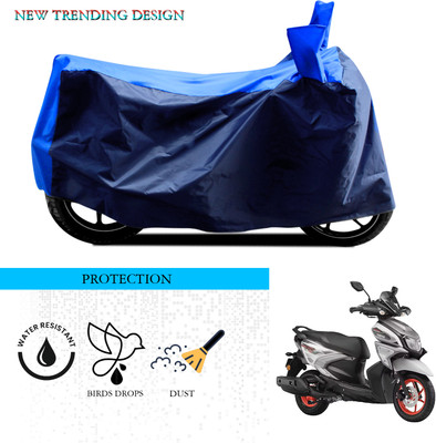 ANTHUB Waterproof Two Wheeler Cover for Yamaha(RayZR 125, Black, Blue)