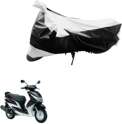 Mdstar Waterproof Two Wheeler Cover for Yamaha(Ray, Black, Silver)