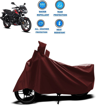 KEDIT Two Wheeler Cover for Bajaj(Pulsar 150, Maroon)