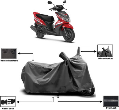 Amexride Two Wheeler Cover for Yamaha(Ray Z, Grey)
