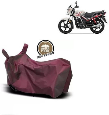 OliverX Waterproof Two Wheeler Cover for TVS(Star City BS6, Maroon)