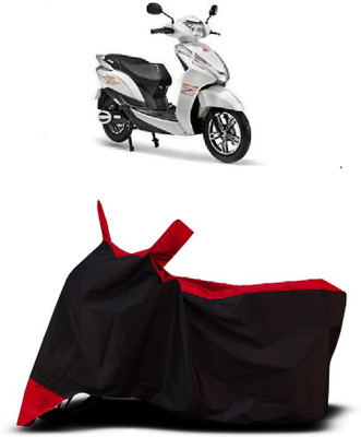 OliverX Waterproof Two Wheeler Cover for Ampere(Magnus BS6, Red)
