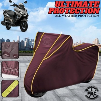 AUTOCAD Waterproof Two Wheeler Cover for Suzuki(Burgman Electric, Maroon)