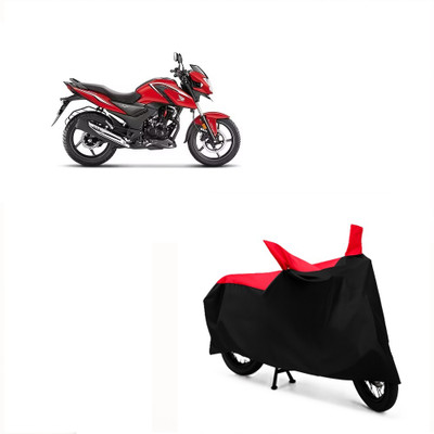 Autohug Waterproof Two Wheeler Cover for Honda(SP 125, Black, Red)
