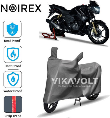 NOIREX Two Wheeler Cover for TVS(Apache RTR 180, Grey)