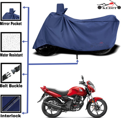 AASHTIK MART Two Wheeler Cover for Honda(CB Unicorn, Blue)