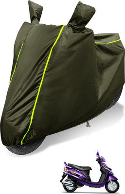 Auto Hub Waterproof Two Wheeler Cover for Mahindra(Rodeo RZ, Green)