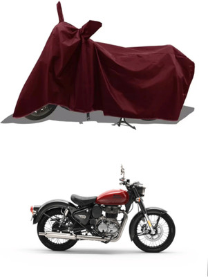 RAQTRO Two Wheeler Cover for Royal Enfield(Classic 350, Maroon)