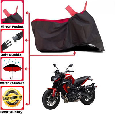 DeepShakshi AUTOMOTIVE Two Wheeler Cover for Yamaha(MT 09 BS6, Red, Black)