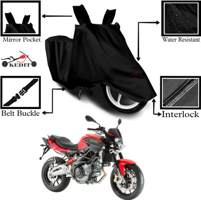 KEDIT Two Wheeler Cover for Aprilia(Shiver 900 BS6, Black)