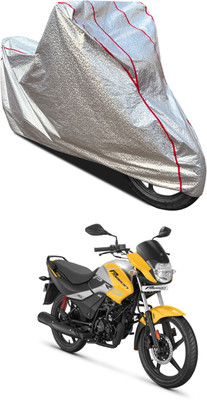 PAGORA Waterproof Two Wheeler Cover for Hero(Passion, Silver)