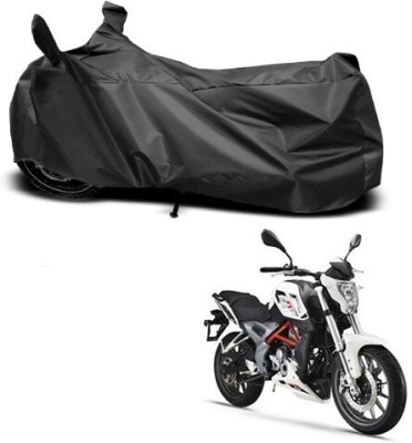 Mdstar Waterproof Two Wheeler Cover for DSK Benelli(TNT 25, Black)