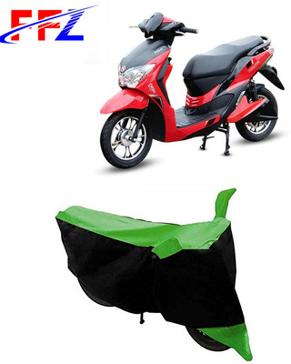FFZ Two Wheeler Cover for Hero Electric(Dash, Black, Green)