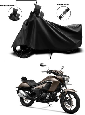 DeepShakshi AUTOMOTIVE Two Wheeler Cover for Suzuki(intruder 150, Black)