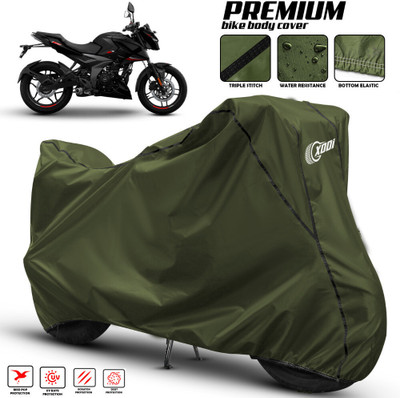SThanaveX Waterproof Two Wheeler Cover for Bajaj(Pulsar NS 160, Green, Black)