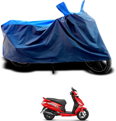 CODOKI Waterproof Two Wheeler Cover for Hero(Maestro Edge, Black, Blue)