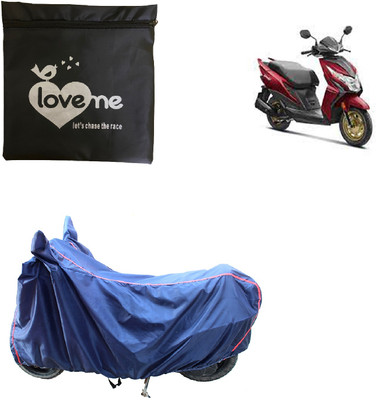 Love Me Waterproof Two Wheeler Cover for Honda(Dio, Blue)