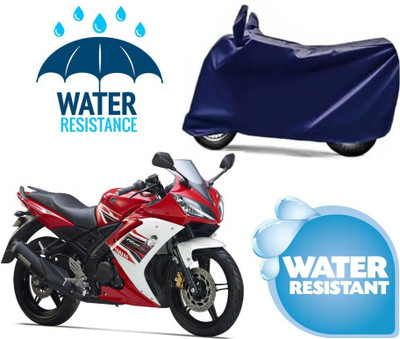 SK AUTO Waterproof Two Wheeler Cover for Yamaha(YZF-R15 V2 BS6, Blue)