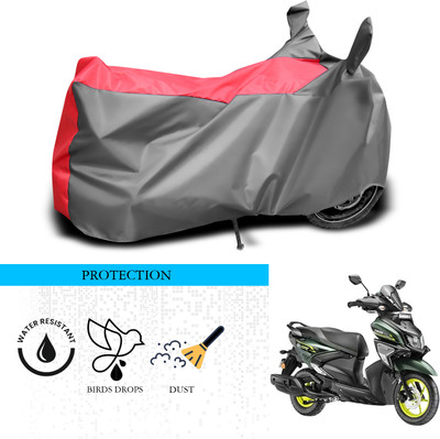 ANTHUB Waterproof Two Wheeler Cover for Yamaha(Cygnus Ray ZR, Grey, Red)