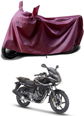THE REAL ARV Waterproof Two Wheeler Cover for Bajaj(Pulsar 220, Maroon)