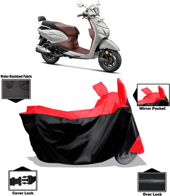 Amexride Two Wheeler Cover for Hero(Pleasure+ 110, Red)