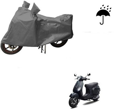 DeepShakshi AUTOMOTIVE Waterproof Two Wheeler Cover for Piaggio(Vespa LX, Grey)
