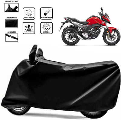 ANTHUB Waterproof Two Wheeler Cover for Honda(CB Hornet 160R, Black)