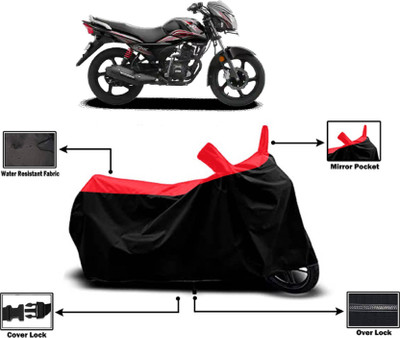 KEDIT Two Wheeler Cover for TVS(Victor, Red)