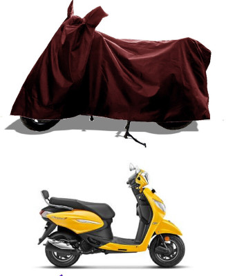GROFATIK Two Wheeler Cover for Hero(MotoCorp Pleasure Plus, Maroon)