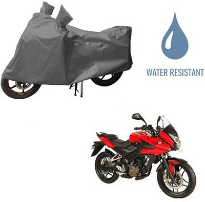 DeepShakshi AUTOMOTIVE Waterproof Two Wheeler Cover for Bajaj(Pulsar AS 150, Grey)